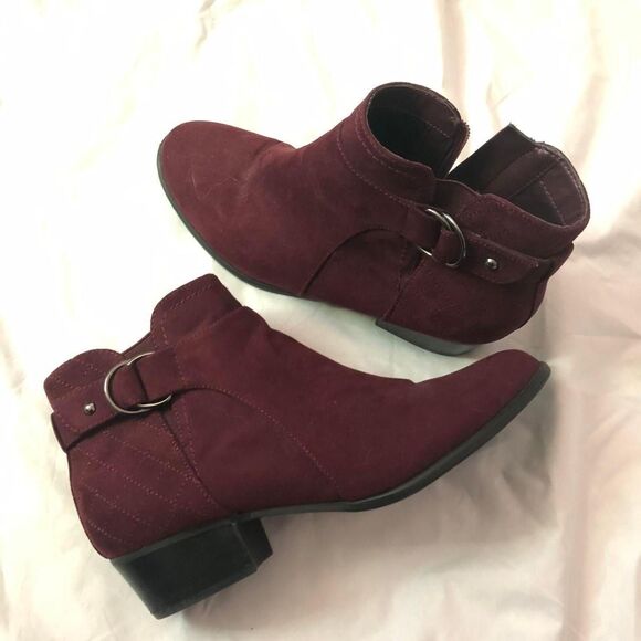 burgundy chunky boots from Unisa - Picture 4 of 6